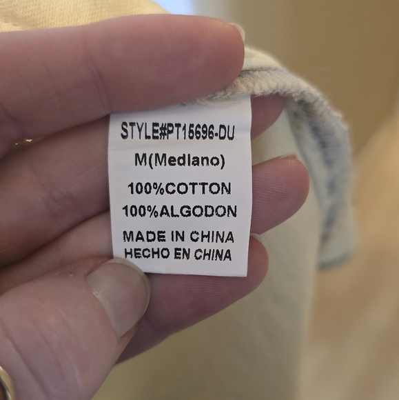 Papermoon Olive Bleached Button Down - Picture 9 of 9